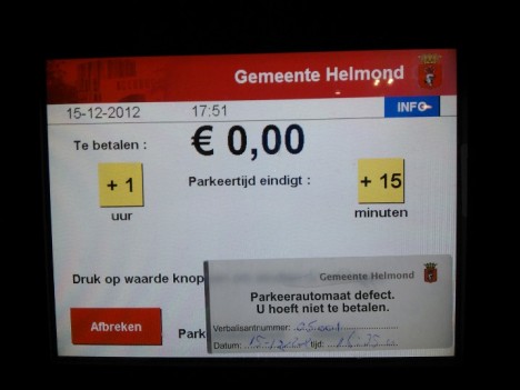 Parkeerautomaat Helmond