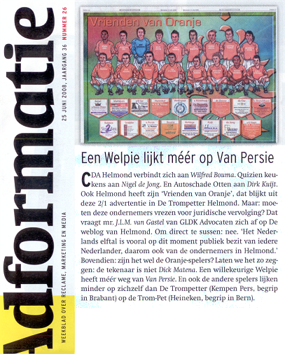 Adformatie op 26 juni 2008