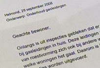 Brief van de gemeente Helmond