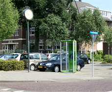 VVV-straatklok op hoek van de Mierloseweg en de 2e Haagstraat in Helmond