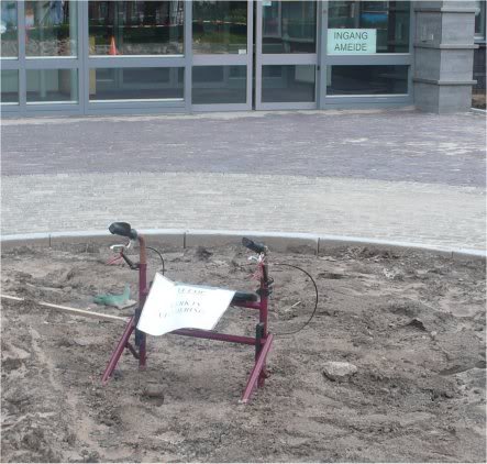 Rollator bij de Ameideflat Helmond