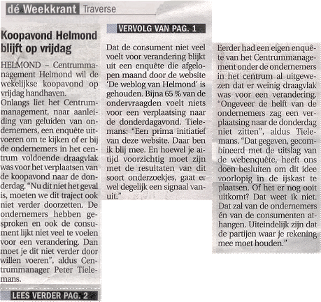 Weekblad Traverse op 28 mei 2008