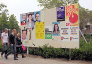 Aanplakborden, verkiezingsbord in Helmond 2010