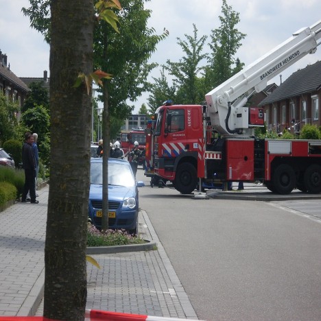 Brand op zolder van woning in de Generaal Snijdersstraat