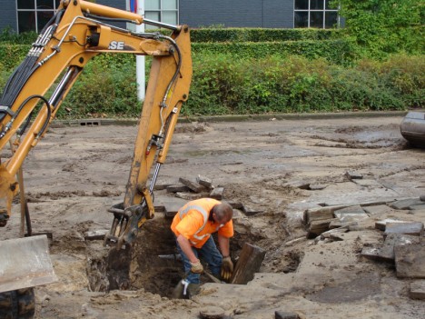 Waterleiding gesprongen