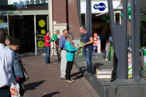 de zaterdagmarkt voor de Tweede Kamerverkiezingen