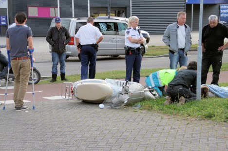 scooterongeval op de Engelseweg bij Praxis