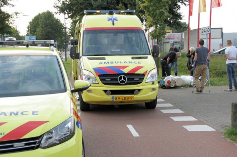 scooterongeval op de Engelseweg bij Praxis