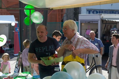 de zaterdagmarkt voor de Tweede Kamerverkiezingen
