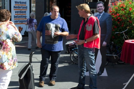 de zaterdagmarkt voor de Tweede Kamerverkiezingen