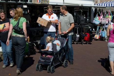 de zaterdagmarkt voor de Tweede Kamerverkiezingen