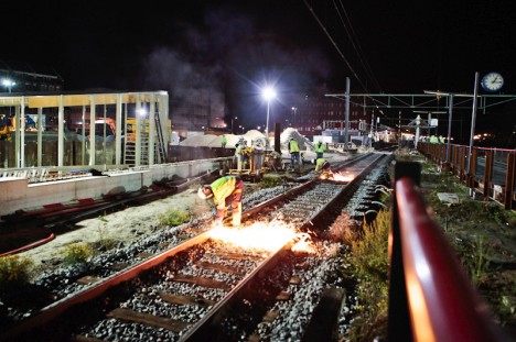 werkzaamheden NS-station Helmond door bouwfotografe.nl