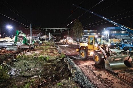 werkzaamheden NS-station Helmond door bouwfotografe.nl