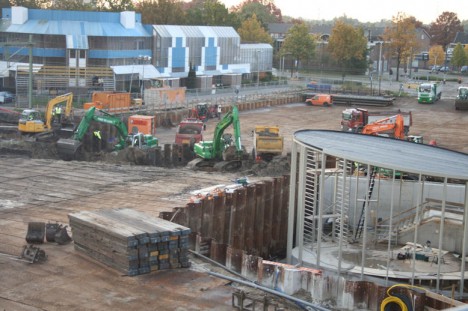 voorbereidende werkzaamheden NS-station Helmond