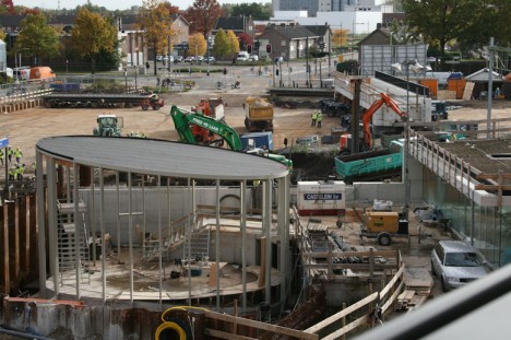 voorbereidende werkzaamheden NS-station Helmond
