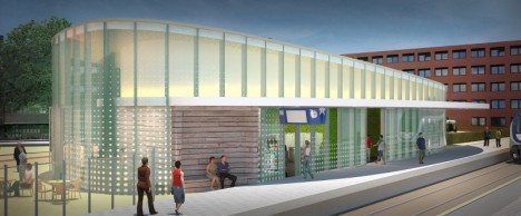 Ontwerp nieuw NS-station Helmond spoorzijde
