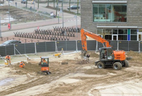 Aanleg van 't Speelhuisplein