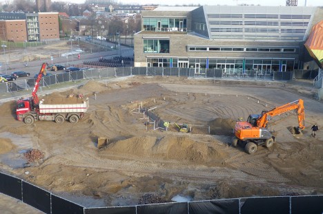 Aanleg van 't Speelhuisplein