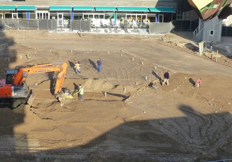 Aanleg van 't Speelhuisplein