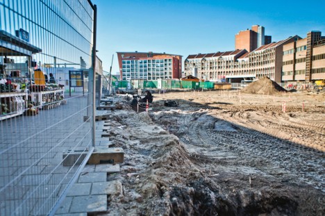 werkzaamheden bij het NS-Station Helmond