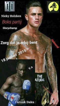 Nieky Holzken bokst in Helmond Farouk Daku Malingumu,