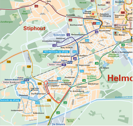 nieuwe route Flexbus 552