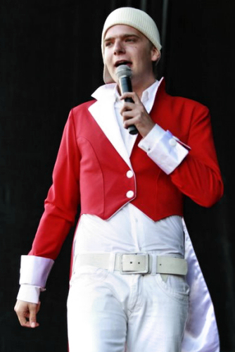 Presentator Thomas Pieters in 2008