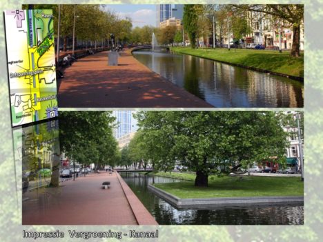 kanaal deels met groene invulling