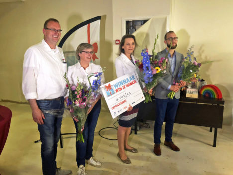 vlnr Marcel & Miriam Berkvens, Femke van Os en Leon Slapak